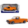 Toys4.0 1982 Volkswagen Caddy MKI Pickup Truck Custom Orange 1-18 Diecast Model Car TO1540376